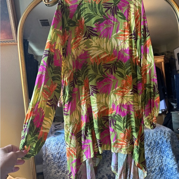 Jessica Simpson Pickled Pepper Kimono with Floral Design - Picture 2 of 6